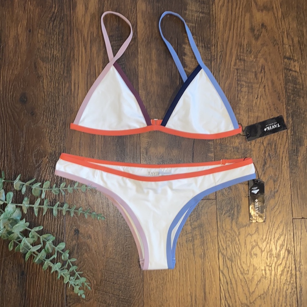 NWT Tavik colorblock bikini